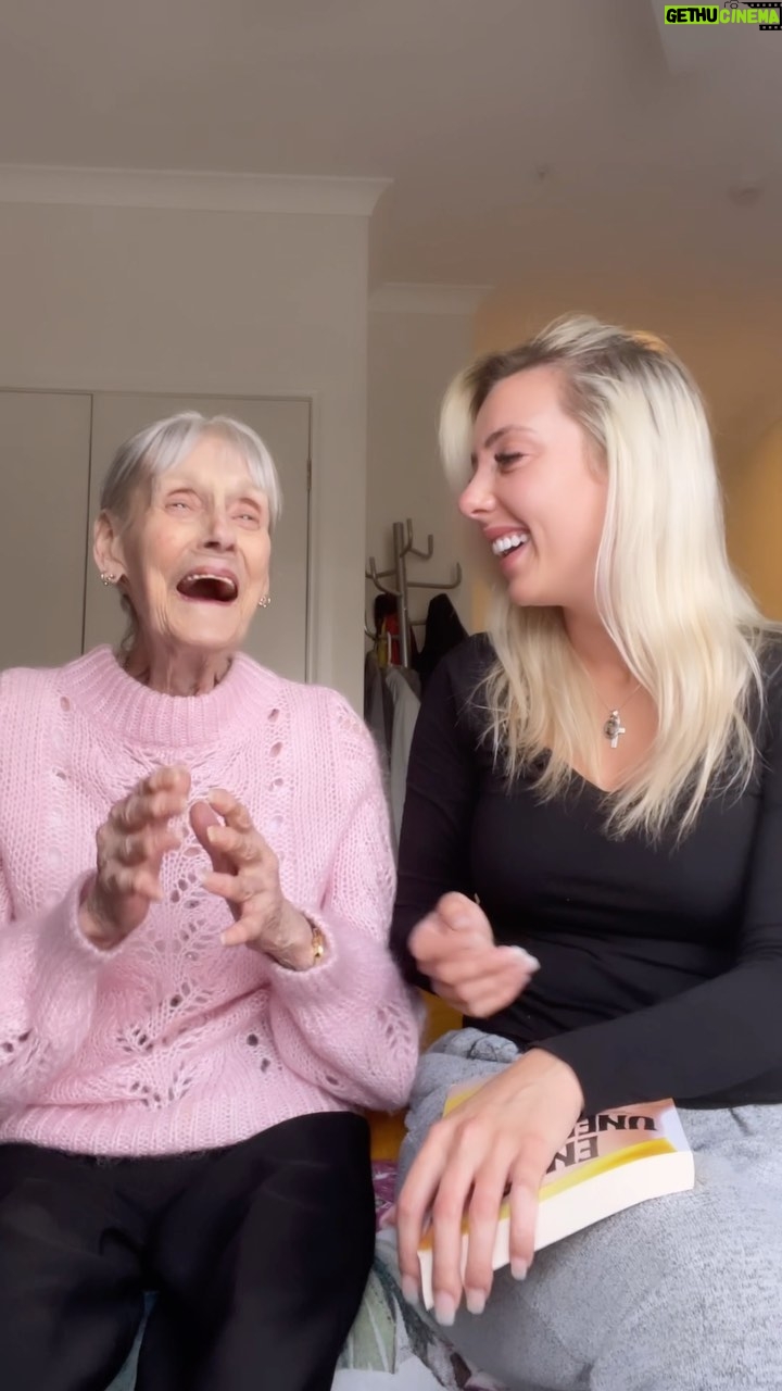 Erin Barnett - 4.4K Likes - That one time I was asking nan to share some wise words for young girls these days 😂🤦🏼♀️ In nans defence we were speaking about my book & periods prior to this so I can understand the confusion 💀🫠🤍 #missyou #heavensangel