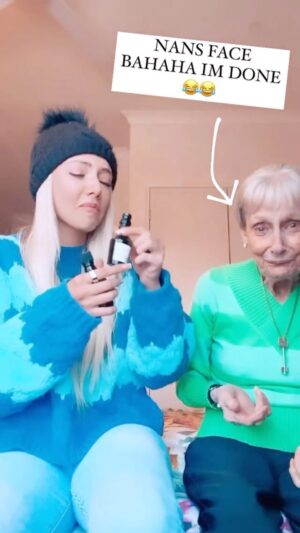 Erin Barnett Instagram - You can’t escape my feed just because you’re in heaven nan! 🤍 Found this old gem & laughed so hard & then cried because I miss her. 🫶🏼 #nannabarb #myguardianangel
