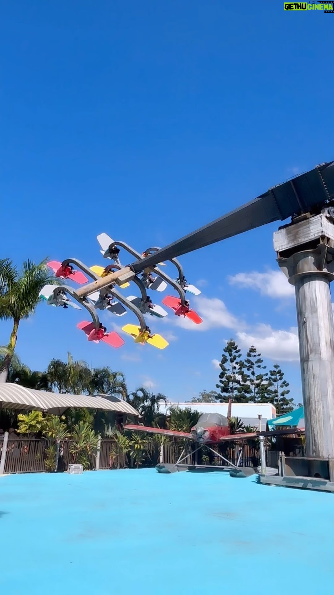 Erin Barnett - 3 Likes - Mick wanted to go upside down but ended up not being able to stop himself from spinning 😂😂😂😂 I laughed so hard because his face was going so red & I knew he was getting so dizzy. On a ride full of kids and he is the only one acting like a child HAHAHAHAHAHA love it 😂 We may have an age gap relationship but trust me HE ACTS LIKE A CHILD. HE IS THE IMMATURE ONE 😂😂😂😂😂😂 This is why I love him. #dreamworld #fiance💍 #lol #upsidedown #rides