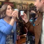 Erin Krakow Instagram - 🦷👋🏼🧬 #BlindDateBookClub #BDBCBTS @hallmarkchannel April 6th 8/7c