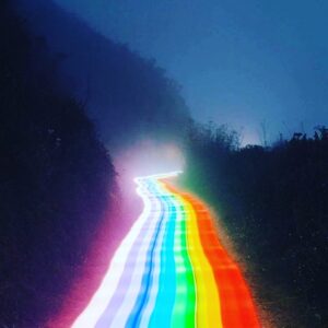 Erin Richards Instagram - Love through the darkness. Happy Pride! #happypride #pride2020 #happypridemonth🌈 #loveislove  #LBGTQ #LBGTQIA #LGBTIQQAA 🌈❤️🖤💙💜🧡💛🌈