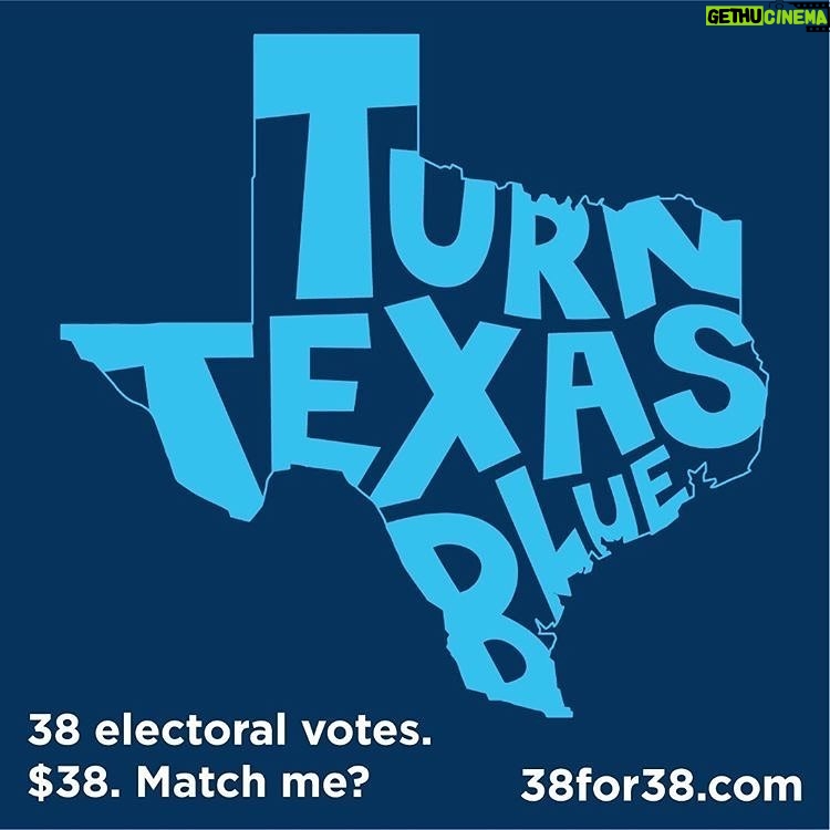 Erin Richards Instagram - Let’s change things up. Win Texas. Lose Trump. Donate at 38for38.com and please share! With 38 electoral votes, Texas can change this country for a generation if we #TurnTexasBlue together. Every $1 can register 2 Texans to vote! Join the movement! #38for38