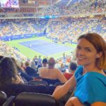 Erin Richards Instagram - We went out! To a real life event! @usopen ❤️🎾🙌 #beenawhile