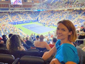 Erin Richards Instagram - We went out! To a real life event! @usopen ❤️🎾🙌 #beenawhile