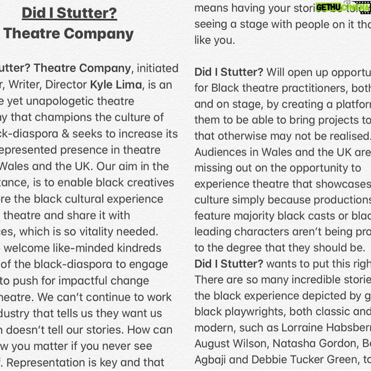 Erin Richards Instagram - @kyle.lima ‘s new theatre company @didistutter_theatrecompany ‘s mission statement. ❤️❤️❤️