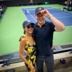 Erinn Westbrook Instagram – Black Girl Magic ✨ & incredible  sportsmanship at the US Open last night. Proud of these ladies! 👏🏾😍🎾 #naomi #coco