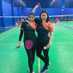 Errina GD Instagram - 🩷💜 badminton time w/ @gentasquad.bc