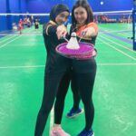 Errina GD Instagram - 🩷💜 badminton time w/ @gentasquad.bc