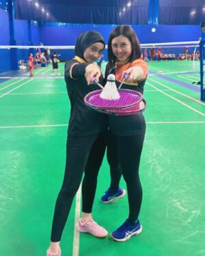 Errina GD Instagram - 🩷💜 badminton time w/ @gentasquad.bc