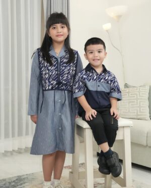 Errina GD Instagram - Diera Family set Navy from @lenshan.id 💙