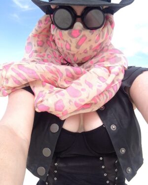 Esmé Bianco Instagram - More #burningman memories, I think I might bust out this look again, seems pretty fitting for our current circumstances here in California
