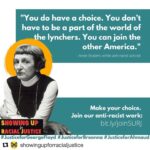 Esmé Bianco Instagram - #blacklivesmatter 🖤 Repost @showingupforracialjustice ・・・ We mourn the senseless loss of life at the hands of white supremacy. We commit to doing our part in dismantling it. And we want you to join us. Link in bio and above to get involved. Make your choice! Anne is quoting her friend James Patterson, a Black organizer who deeply shaped her politics, in this quote. #justiceforahmaud #justiceforbreonna #justiceforgeorgefloyd