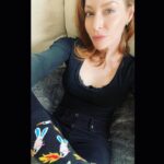 Esmé Bianco Instagram – Oh hey! It’s a fire-breathing-rabbit socks kind of a day 🐰🔥💪🏻
