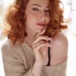 Esmé Bianco Instagram - Sweater weather has arrived here in LA and it’s just in time for the autumn equinox tomorrow. This marks the beginning of fall and the season of letting it go, baby! 🍂 I’m working on letting go of control (or should I say the illusion of control) and like a falling leaf caught on the breeze, dancing through life with a little more ease (didn’t rhyme that on purpose but it’s cute so it stays). What are you letting go of? Photographed by @itstroyjensen Glam @itstroyjensen Produced by @jarekaddison Styling @itstroyjensen Sweater @socialbutterflieslosangeles