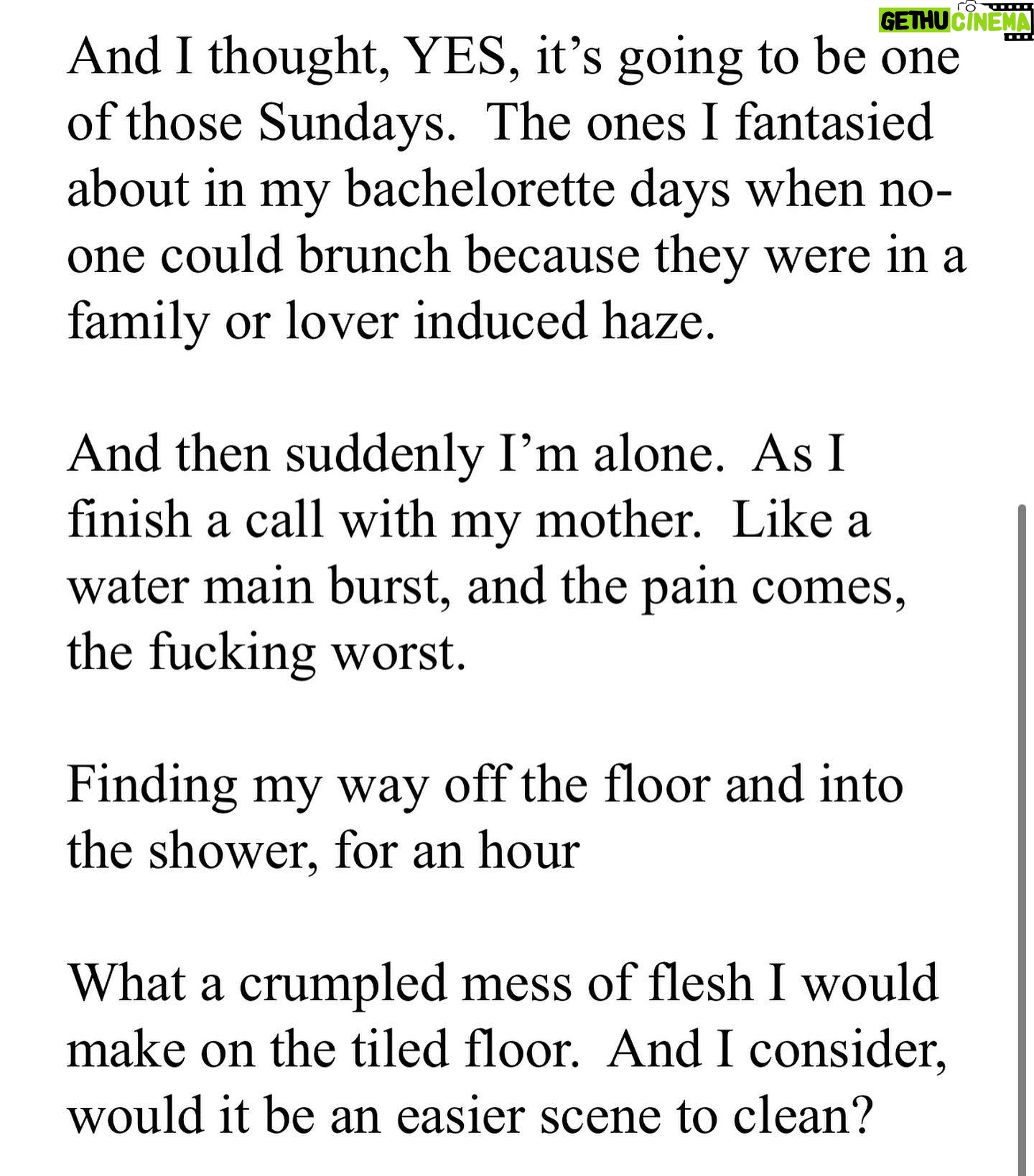Esmé Bianco Instagram - Sharing this piece is one of the most intensely vulnerable things I’ve ever done. I’ve been working it and trying to wrangle it into something more poetic and I finally decided that it’s raw imperfection is actually exactly what needs to be shared. I’ve been putting it off for a while but it’s time to put that fear behind me. So here it is I wrote this piece at the darkest point of my life, and I’m sharing it for those of you who have been there, or are there right now. I waded through it, and scraped, crawled and hauled my way out of it. And now I’m ok. Actually, I’m more than ok. I’m bursting back into life. I hope that by sharing this one person feels seen, and even slightly less alone. And it would be remiss of me not to thank the @crisistextline who were there for me on that particularly dark day. They do incredible, life saving work 🙏🏻 #mentalhealthawarenessmonth #mentalhealth #suicideprevention #mentalhealthmatters #youarenotalone