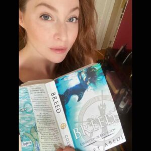 Esmé Bianco Instagram - Woo!  My copy of BREED arrived just in time for the stormy weather! The latest release by my dear friend @coletabedi is one of Apple’s most anticipated books of 2021 👏🏻
. . .
BREED: A future where society is half human - half animal and the complexities that come with it. This is a must read for my fantasy fans out there 🦄
. . .
Get your copy today @applebooks
@amazonkindle 

#whatsyourbreed #breed #evolutionorextinction #savetheanimals #savethefuture