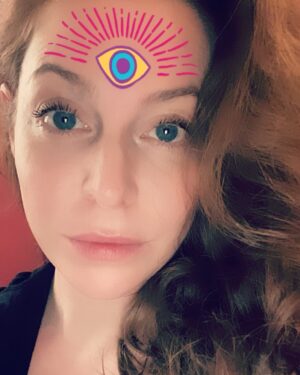 Esmé Bianco Instagram - Prying open my third eye 👁  In recent months I have been dedicating myself to a practice of opening my third eye, and it has been so illuminating. It’s revealing so much about who I am, the nature of the universe, and given me exceptional clarity about people and situations who are no longer serving me.  I am so grateful for this journey 🙏🏻