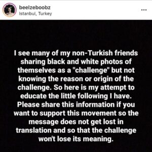 Esmé Bianco Instagram - The “why” behind #challengeaccepted I stand in solidarity with my sisters around the globe as we continue to fight to end violence against womxn. You can learn more from the following orgs @auturkishculturalclub @morcati_vakfi @tapvakfi @ucansupurgeder @cinselsiddetlemucadeledernegi thank you for this post @beelzeboobz 🖤