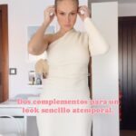 Esmeralda Moya Instagram - Dos complementos perfectos para un vestido sencillo de corte asimétrico y atemporal. El vestido es de Zara de esta temporada y los complementos son de Las Joyas de Irene . Me encantan los básicos por esto mismo que os comento, porque puedo apostar por complementos sin llegar a saturar o recargar un look. A pesar de que es corte asimétrico, es tejido del vestido es calentito y muy ponible para esta época del año. Las Joyas de Irene @lasjoyasdeirene es una de mis tiendas favoritas y siempre que puedo escojo mis complementos allí. El bolso bombonera es de Ralph Lauren y el brazalete pendientes de Agatha París. Podéis echar un ojo en la web que seguro que encontráis cosas preciosas para vosotras, o bien para regalitos navideños. Espero que os guste mucho 💫🫶🏼🎄 #navidad #detalle #publi