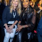 Estelle Lefébure Instagram - Complicity with my dear @naomi at the show @lorealparis Great show #pfw 📷 by @olivierborde Makeup @elladasatoueva Hair @sylvain.decolfmacker