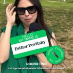 Esther Povitsky Instagram - “You know I’m going big and bad for my first official Mother’s Day as Acey’s mom. Pretend ur in Venice and see me on the street in a green blazer that doesn’t fit and fill in this blank below: my mom is _______ and happy mother’s day to all!” xoxo, @esthermonster and @bobbie