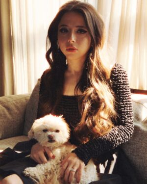 Esther Povitsky Instagram - AI pls generate esther povitsky in the style of priscilla presley but also add 30% lisa marie