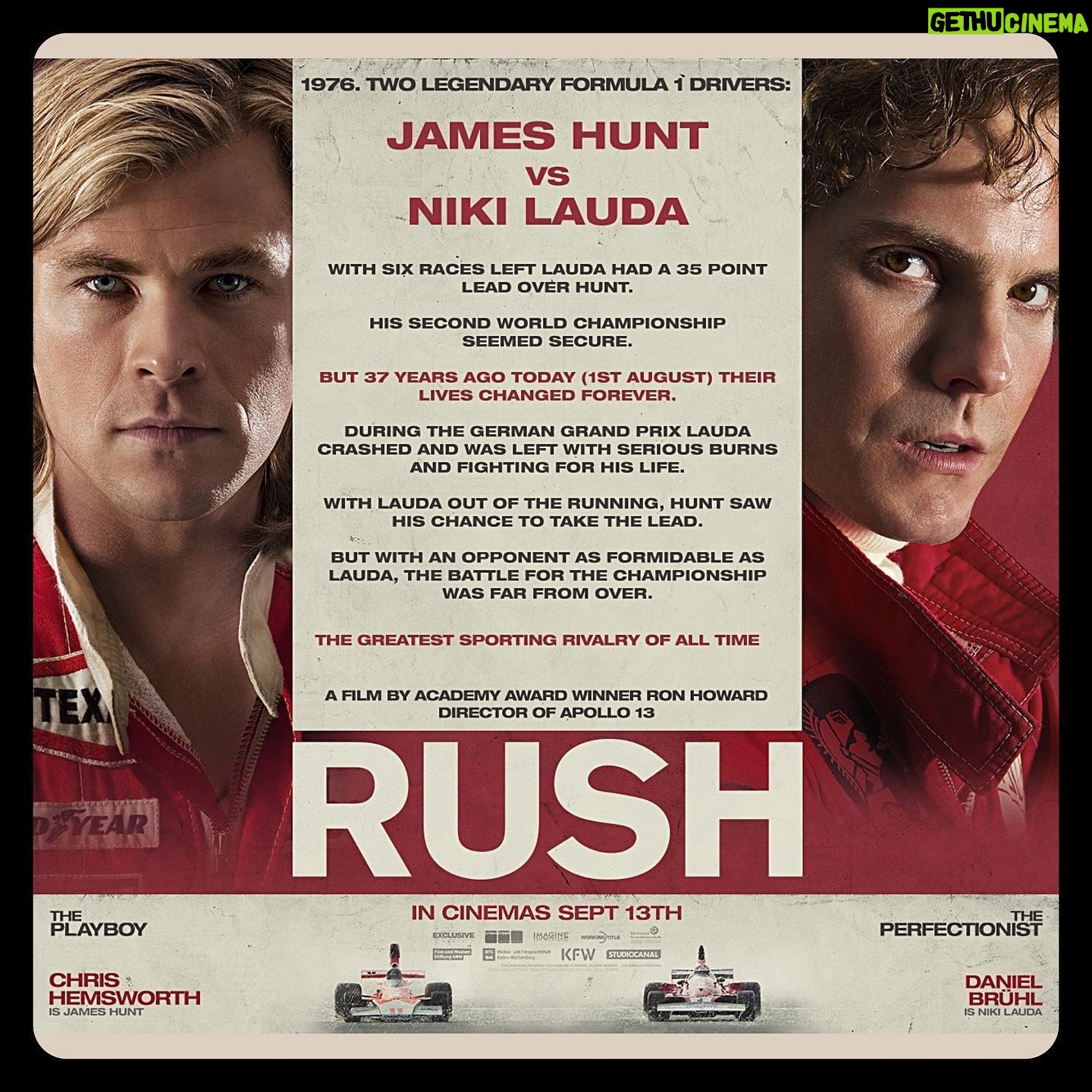 Eugenie Liu - 3 Likes - Giving up is something a Lauda doesn't do. #f1 #formula1 #legend #niki #nikilauda #rush #jameshunt #🏎 #movie