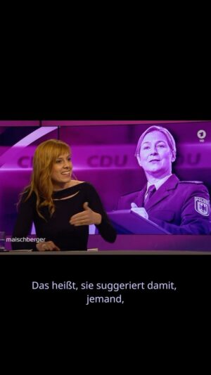 Eva Schulz Instagram - Wofür klatscht die #CDU da? In der ganzen Uniform-Diskussion um Claudia #Pechstein sollten wir genau hinhören, was sie da überhaupt gesagt hat. Meine 5 Cents dazu gestern bei #Maischberger 💬