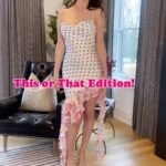Eva Amurri Martino Instagram - Help! Which ones do I choose? 🤭❣️ #styleme #pickmyoutfit #ootd #ootn #datenightoutfit #springfashion #springoutfit #weekendoutfits #weekendoutfit