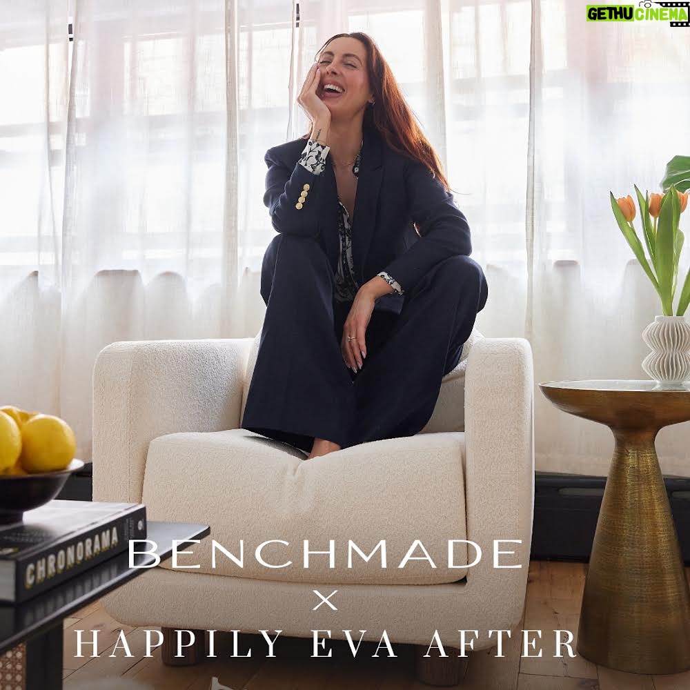 Eva Amurri Martino Instagram - Happily Eva After x @benchmademodern : a furniture collection with curve appeal 😜🥳🙌🏻 This 18-piece seating collection features beautiful, custom, Made-In-The-USA furniture pieces that are delivered to you in weeks. I’ve always believed design should be both beautiful and functional – a philosophy I share with BenchMade Modern. Their commitment to creating high-quality, versatile pieces for today’s homes perfectly complements my vision. Together, we’re thrilled to introduce a collection designed with you, the modern family, in mind. The result? A beautifully modern furniture collection, crafted with love and a dedication to exceptional quality. More on this partnership on HappilyEvaAfter.com today! 📷: @juliadags Furniture, contemporary furniture, made in the USA, family room, living room design, living room inspo, performance fabrics, performance furniture, blogger style