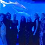 Eva Amurri Martino Instagram - Tomorrow Never Dies 😎🦈🍸🖤 Celebrated my 39th trip around the sun with the most fun little party! I didn’t know that a four course dinner party, eaten in front of a shark tank, was on my 2024 Bingo card. But man do I feel lucky that it was!! 😍 I love you @maritimeaquarium, you are perfect for every occasion and every age person. And thank you to everyone who helped me celebrate my birthday this past week. I’m so very grateful! #thisis39 #birthdaygirl #jamesbond #bondstyle #jamesbond007 #maritimeaquarium 🎂3️⃣9️⃣🎉