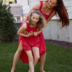 Eva Amurri Martino Instagram - Sometimes all you need for a fresh perspective is a Sunny Day ✔️ A Good Night’s Sleep ✔️ A Little Color ✔️ and a Laugh With Your Bestie ✔️✔️✔️✔️♥️🥹🥰 Grateful that the universe gave me a forever best friend in this sweet girl. 📷: @juliadags Mother daughter, summer style, red, linen, linen separates, kid style, mommy and me, mother daughter matching, Connecticut, Westport CT
