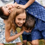 Eva Amurri Martino Instagram - Ok, Summer, we’re ready!!! ☀️💙 Today on Happily Eva After, I have a roundup of my favorite summer style pieces for kids in every price point. Some are even on sale! What I will never be ready for, however, is how big all three kiddos are looking all of a sudden 🥹 When these three were babies all I wanted was for time to speed up so I could talk and interact with them…now all I want to do is shrink them down so I can carry them around in my pockets forever. Fully committed to living this summer up to its fullest! 📷: @juliadags