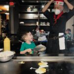 Eva Amurri Martino Instagram - A night filled with Blended Family Joy, in honor of our family’s vibrant Caboose! 🥳♥️ Kyle grew up going to Sakura in Westport for every birthday celebration, and now we do it too with our kiddos! And now we have so many more seats filled than we did four years ago 🥹🥰 I’m really grateful for my family. It’s not traditional, and it’s certainly not always easy or simple- but it’s perfect for us and it’s healing me in so many ways I didn’t expect. Here’s to doing what makes you happier, even if some people don’t understand it! #blendedfamily #lifeafterdivorce #modernfamily #momlife #hibachi