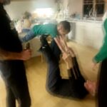 Eva Amurri Martino Instagram - A night filled with Blended Family Joy, in honor of our family’s vibrant Caboose! 🥳♥️ Kyle grew up going to Sakura in Westport for every birthday celebration, and now we do it too with our kiddos! And now we have so many more seats filled than we did four years ago 🥹🥰 I’m really grateful for my family. It’s not traditional, and it’s certainly not always easy or simple- but it’s perfect for us and it’s healing me in so many ways I didn’t expect. Here’s to doing what makes you happier, even if some people don’t understand it! #blendedfamily #lifeafterdivorce #modernfamily #momlife #hibachi