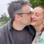 Eva Amurri Martino Instagram - So High School 🥰😍🔥❤️ Ian and I may have met later in life, after we both had lived wholly different lives and had so much time without each other. And yet, since the moment we met he has made me feel young again, in the best way possible. This song makes me think of our love story so much, and I can’t wait to finally marry my best friend next month! 😭 In honor of our next phase together, we got a special tattoo this weekend: three hearts the kids drew, perfectly capturing this moment in time as a family. (I have the necklace, made by @encirkledjewelry …but clearly a necklace just wasn’t enough 😂) ILYSM @iandhock