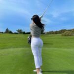 Eva Ducci Instagram - Une belle journée au golf⛳️💚🍀