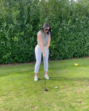 Eva Ducci Instagram - Une belle journée au golf⛳️💚🍀