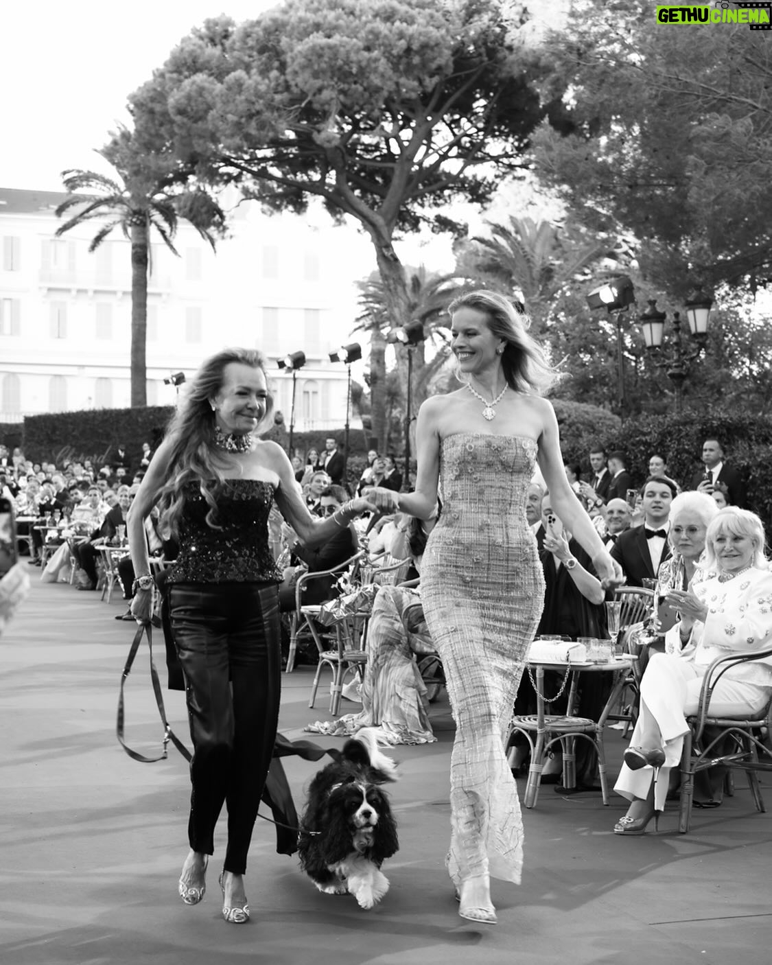 Eva Herzigová Instagram - You have done such a spectacular elegant couture collection worth so much applaud @chopardbycaroline Thank you for having me…Absolutely unforgettable evening. I love you 💋🤗❤️❤️❤️❤️❤️