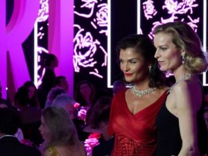 Eva Herzigová Instagram - Congratulation Caroline Scheufele on your beautiful ART event launching your new designs not only in jewelery but also stunning couture dresses. Your so talented! ❤️ Caroline’s couture is born! 
@chopard @festivaldecannes 
Thank you my glam team @ttmakarova @bentalbott @clementlomellini @dmanagementgroup