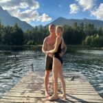 Eva Herzigová Instagram - Am I happy….absolutely!! 🤗 Couldn’t wish for better summer with my fam swimming in glacier lakes, many hikes and e-bikes tours, sunny days and cool nights.