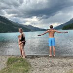 Eva Herzigová Instagram - Am I happy….absolutely!! 🤗 Couldn’t wish for better summer with my fam swimming in glacier lakes, many hikes and e-bikes tours, sunny days and cool nights.