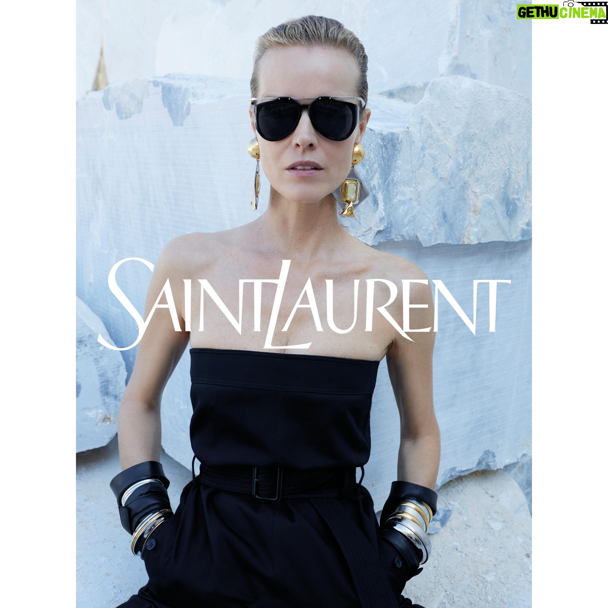 Eva Herzigová Instagram - YSL Summer 24 by Anthony Vaccarello Photographed by Jurgen Teller @anthonyvaccarello @juergenteller_ @samuel_ellis @duffy_duffy @patmacgrathreal @paulsinclaire @zzotalents #SaintLaurent #YSL53