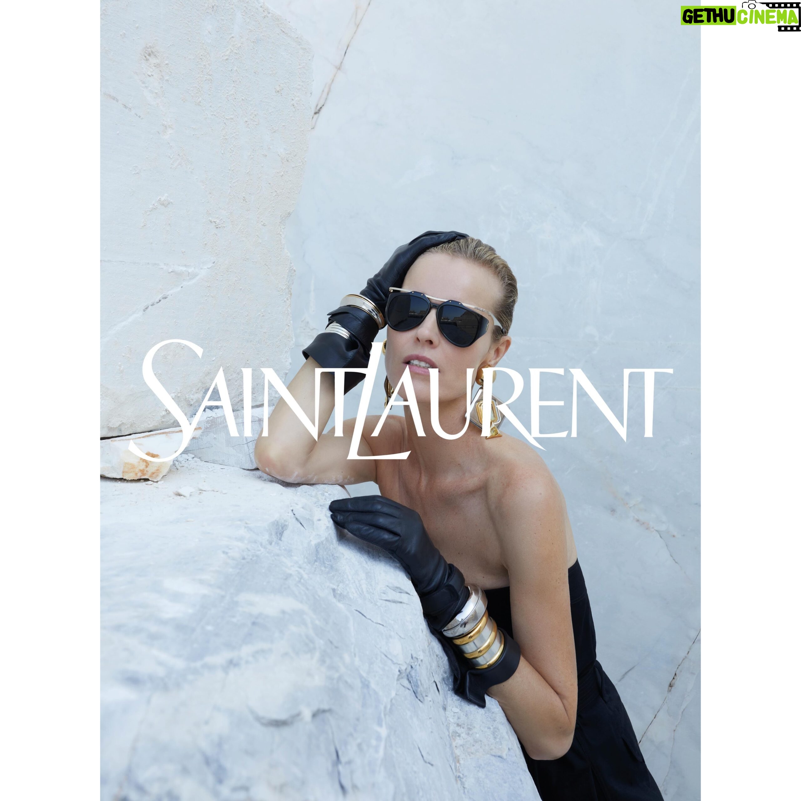 Eva Herzigová Instagram - YSL Summer 24 by Anthony Vaccarello Photographed by Jurgen Teller @anthonyvaccarello @juergenteller_ @samuel_ellis @duffy_duffy @patmacgrathreal @paulsinclaire @zzotalents #SaintLaurent #YSL53