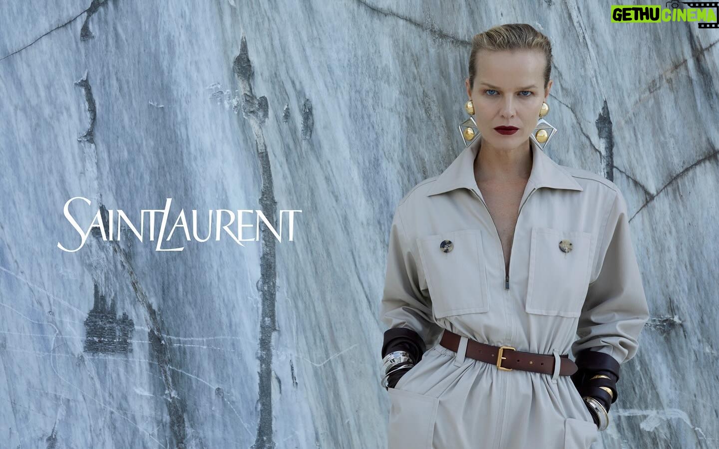 Eva Herzigová Instagram - YSL Summer 24 by Anthony Vaccarello Photographed by Jurgen Teller @anthonyvaccarello @juergenteller_ @samuel_ellis @duffy_duffy @patmacgrathreal @paulsinclaire @zzotalents #SaintLaurent #YSL53