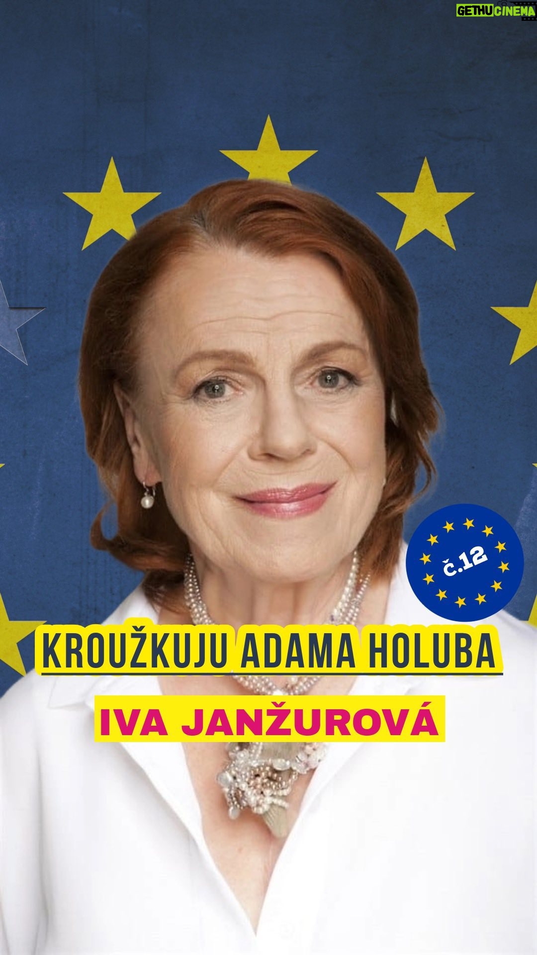Eva Holubová Instagram - Podpora od Ivy Janžurové mě zavazuje dvojnásob k tomu, abych pracoval pro tuto zemi a její občany. 💪👥 Je to proto, že paní Iva nedává takovou podporu často! Děkuju Vám, Ivuško, že jste se rozhodla mi důvěřovat, ❤️ nezklamu Vás! 🙏 A pokud chcete následovat Ivu Janžurovou, kroužkujte ⭕️ č. 1️⃣2️⃣ na kandidátce Starostové a osobnosti pro Evropu. 🇪🇺