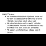Eva Röse Instagram – Ok. Allt är för mycket. Du behöver inte se alla bilder,men du behöver bry dig. Varje lite krona räknas för de som har möjligheter att hjälpa. Vi vet att katastrofer och krig pågår överallt men denna insamling just nu är öronmärkt till Gaza. Jag har en länk uppe under min biografi här på kontot. Den tar er direkt till en möjlighet att bidra. Dygnet runt,varje minut ,varje ögonblick – finns det människor som behöver vår hjälp för att kunna hjälpa på plats. Varenda liten krona räknas. Det tar dig en minut. Visst kan vi, för vad ska vi annars göra? Inget?  Heja alla som kämpar.💙 @unicefsverige #gaza #humanrights #ceasefirenow