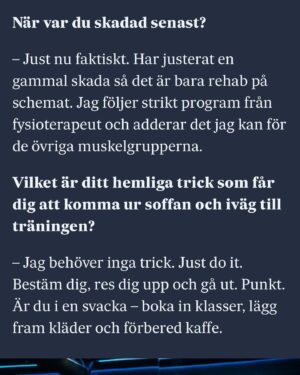 Eva Röse Instagram - Stay focused. Delar lite träningstips till alla som egentligen inte orkar.
Bästa tipset är som vanligt att gå ut om ni kan. För er som är sjuka,skadade eller just nu oförmögna. Håll ut. Tappa inte inte hoppet. Syrenerna blommar och ibland får det vara gott så. Heja alla som kämpar. @svenskadagbladet  foto: @jstenrsn #mäktet
