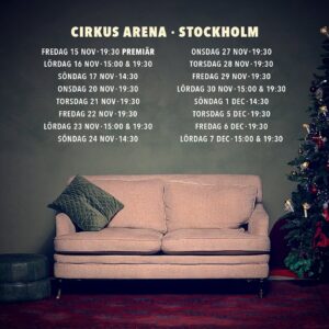 Eva Röse Instagram - Yes! Just when you thought it was over. Idag släpps biljetterna till denna klassiker som vi nu flyttar till scenen. Anrika Cirkus i stockholm blir arenan för denna julmiddag vi helst vill se på avstånd... Det ska bli ljuvligt att åter få stå på scenen , och nu med denna ensemble. Trots vår i luften längtar man en aning till jul . Välkomna! Biljetter på @ticketmaster_sverige @cirkusarenor @lifelineentmt ⭐️⭐️⭐️⭐️⭐️