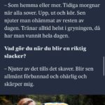 Eva Röse Instagram - Stay focused. Delar lite träningstips till alla som egentligen inte orkar. Bästa tipset är som vanligt att gå ut om ni kan. För er som är sjuka,skadade eller just nu oförmögna. Håll ut. Tappa inte inte hoppet. Syrenerna blommar och ibland får det vara gott så. Heja alla som kämpar. @svenskadagbladet foto: @jstenrsn #mäktet